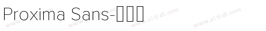 Proxima Sans字体转换
